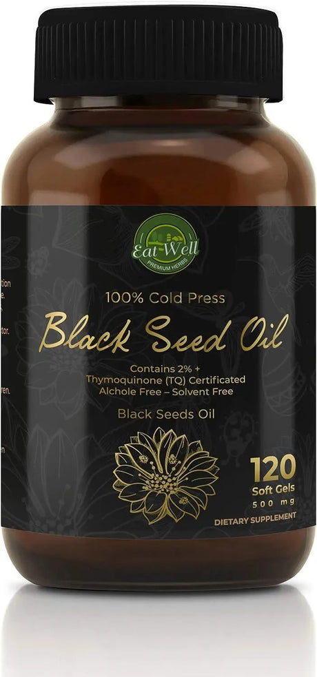 EAT WELL PREMIUM FOODS - Eat Well Black Seed Oil 500Mg. 120 Capsulas Blandas - The Red Vitamin MX - Suplementos Alimenticios - {{ shop.shopifyCountryName }}