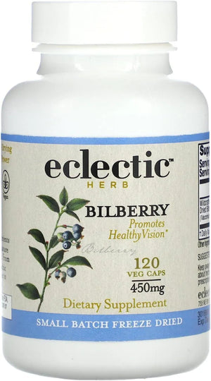 ECLECTIC HERB - Eclectic Raw Fresh Freeze-Dried Non-GMO Bilberry 400Mg. 120 Capsulas - The Red Vitamin MX - Suplementos Alimenticios - {{ shop.shopifyCountryName }}