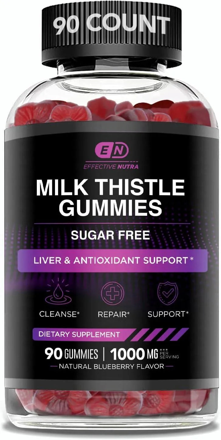 EFFECTIVE NUTRA - EFFECTIVE NUTRA Milk Thistle Gummies 1000Mg. 90 Gomitas - The Red Vitamin MX - Suplementos Alimenticios - {{ shop.shopifyCountryName }}