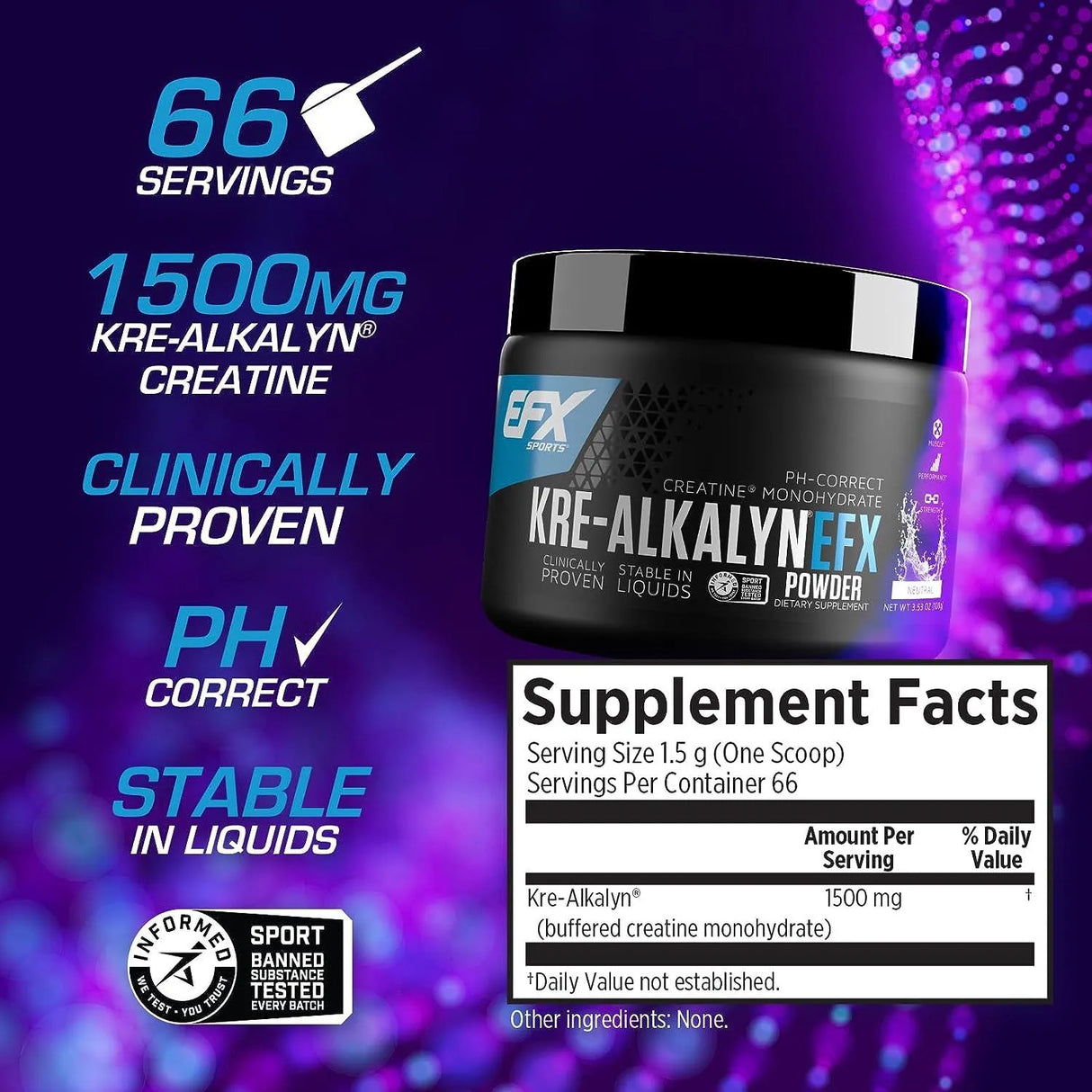 EFX SPORTS - EFX Sports Kre-Alkalyn EFX Powder 66 Servicios 100Gr. - The Red Vitamin MX - Suplementos Alimenticios - {{ shop.shopifyCountryName }}