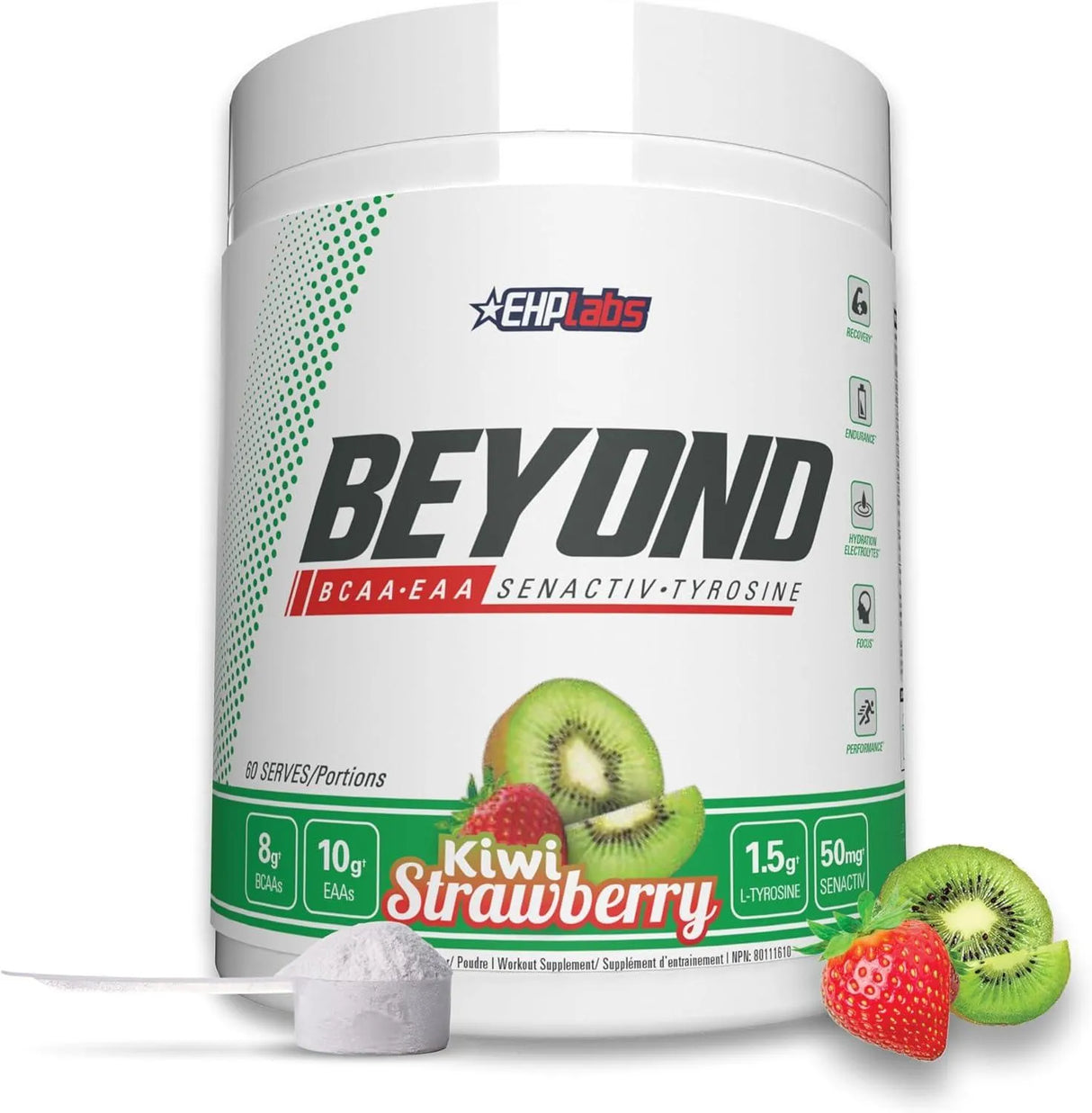 EHPLABS - EHP Labs Beyond BCAA Powder Amino Acids Kiwi Strawberry 60 Servicios - The Red Vitamin MX - Suplementos Alimenticios - {{ shop.shopifyCountryName }}