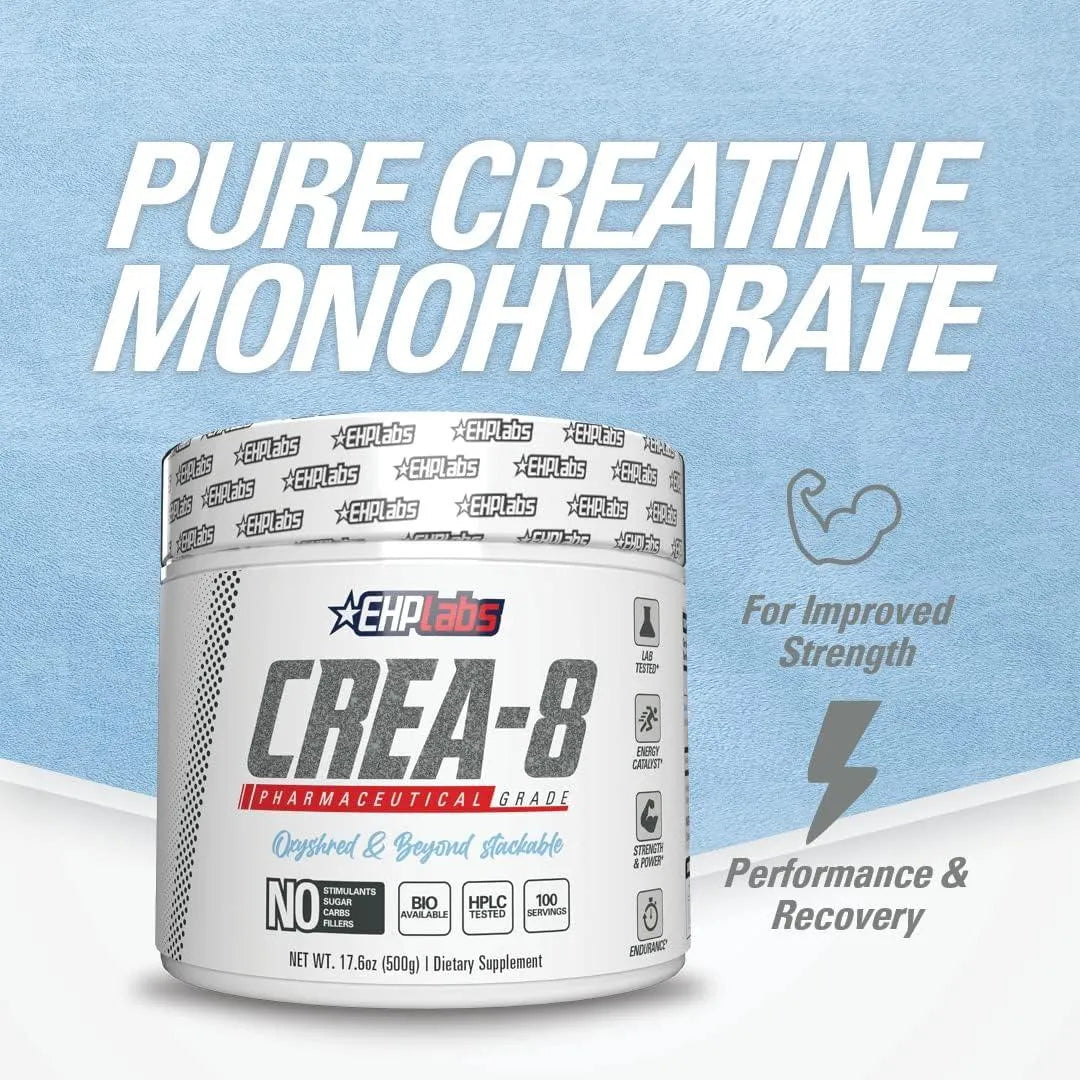 EHPLABS - EHPlabs CREA-8 Creatine Monohydrate Powder 100 Servicios 500Gr. - The Red Vitamin MX - Suplementos Alimenticios - {{ shop.shopifyCountryName }}