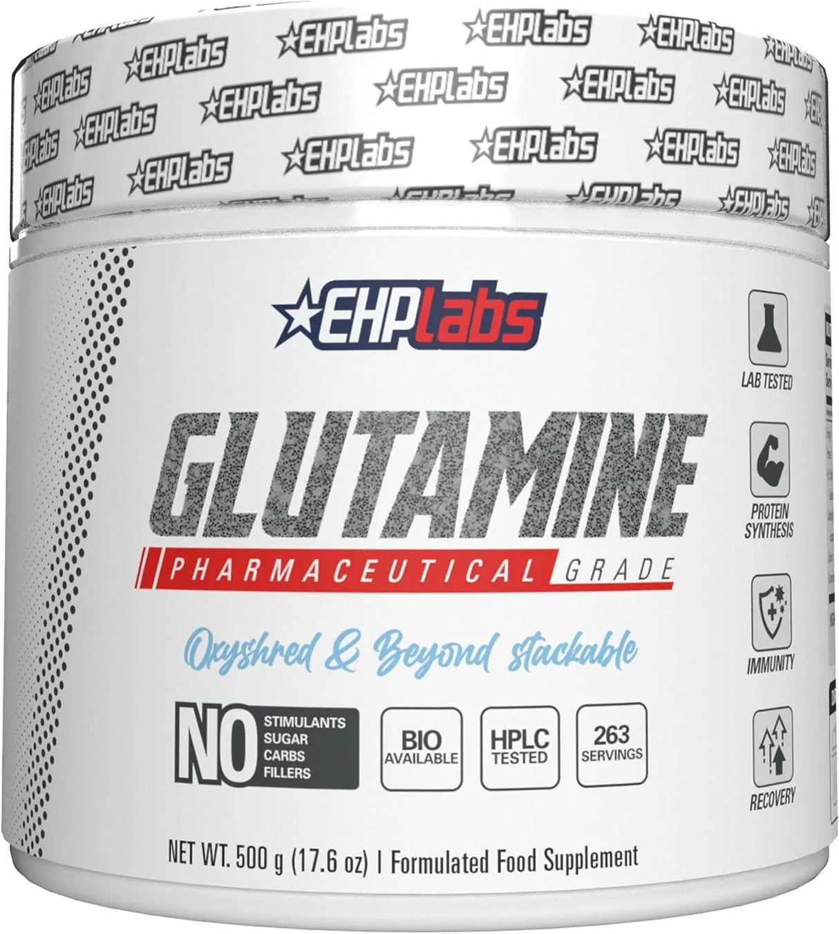 EHPLABS - EHPlabs L Glutamine Powder Amino Acids 100 Servicios 500Gr. - The Red Vitamin MX - Suplementos Alimenticios - {{ shop.shopifyCountryName }}