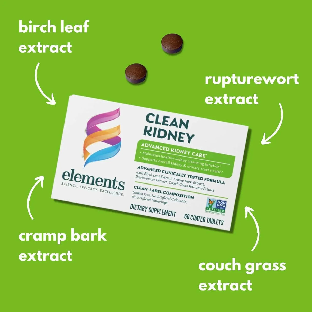 ELEMENTS - Elements Clean Kidney 60 Tabletas - The Red Vitamin MX - Suplementos Alimenticios - {{ shop.shopifyCountryName }}