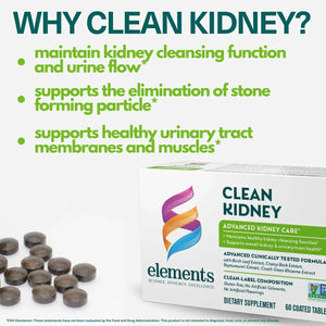 ELEMENTS - Elements Clean Kidney 60 Tabletas - The Red Vitamin MX - Suplementos Alimenticios - {{ shop.shopifyCountryName }}
