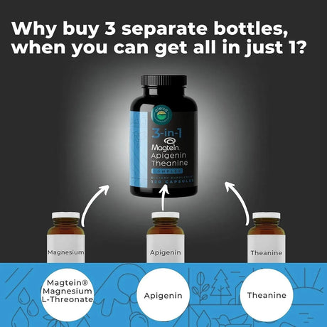 ELEVA NUTRITION - Eleva Nutrition Apigenin Theanine L-Threonate 3-in-1 Complex 120 Capsulas - The Red Vitamin MX - Suplementos Alimenticios - {{ shop.shopifyCountryName }}