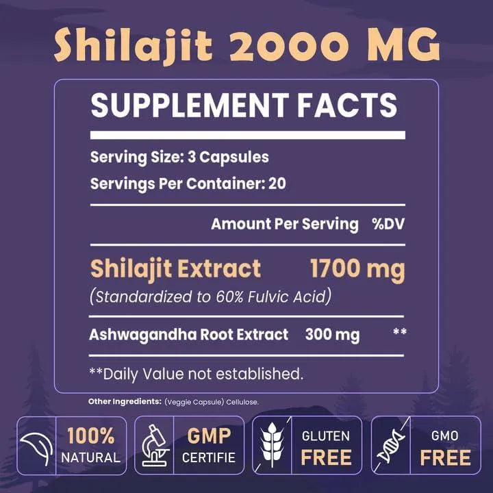 ELIKADUR - Elikadur Shilajit 2000Mg. 120 Capsulas - The Red Vitamin MX - Suplementos Alimenticios - {{ shop.shopifyCountryName }}