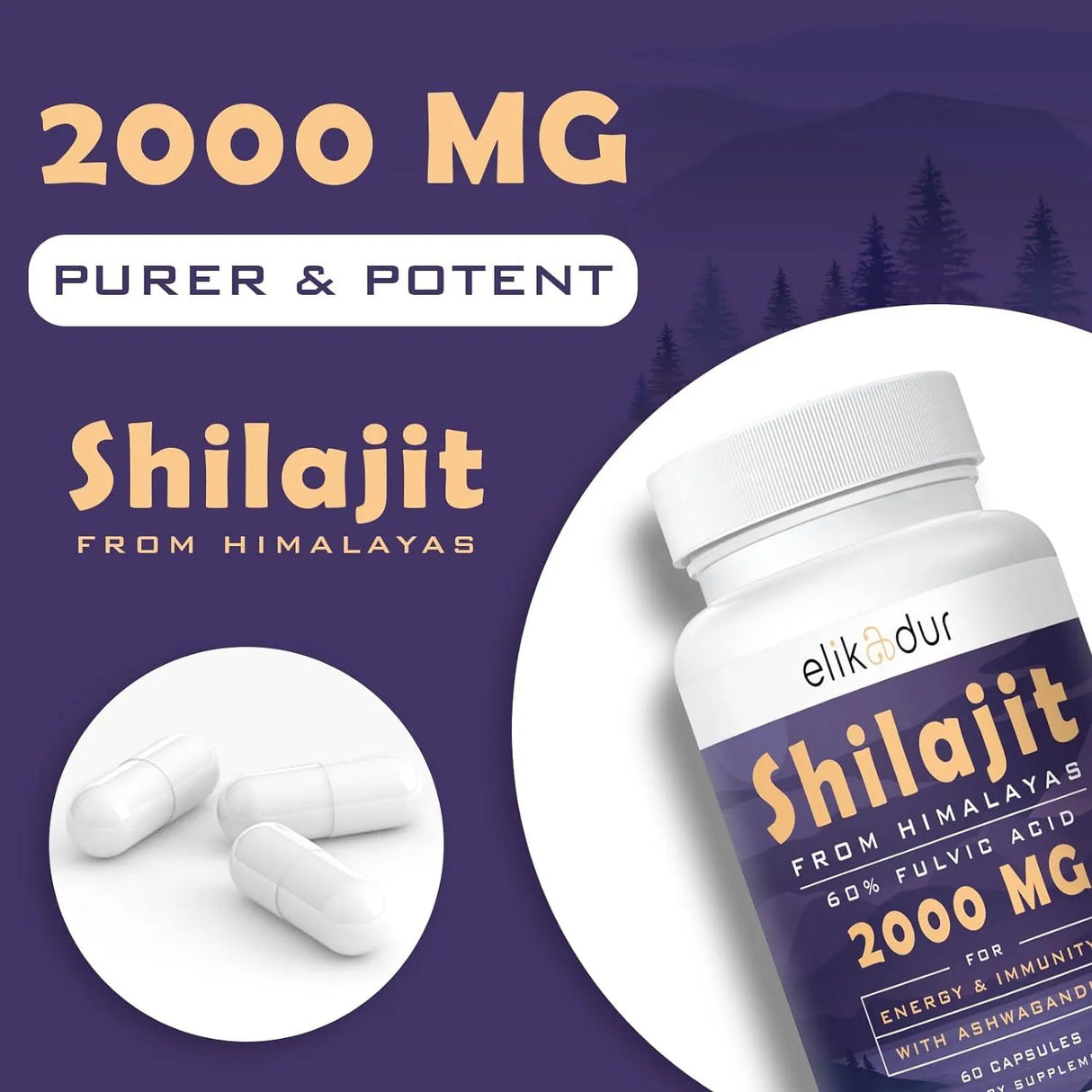 ELIKADUR - Elikadur Shilajit 2000Mg. 60 Capsulas - The Red Vitamin MX - Suplementos Alimenticios - {{ shop.shopifyCountryName }}