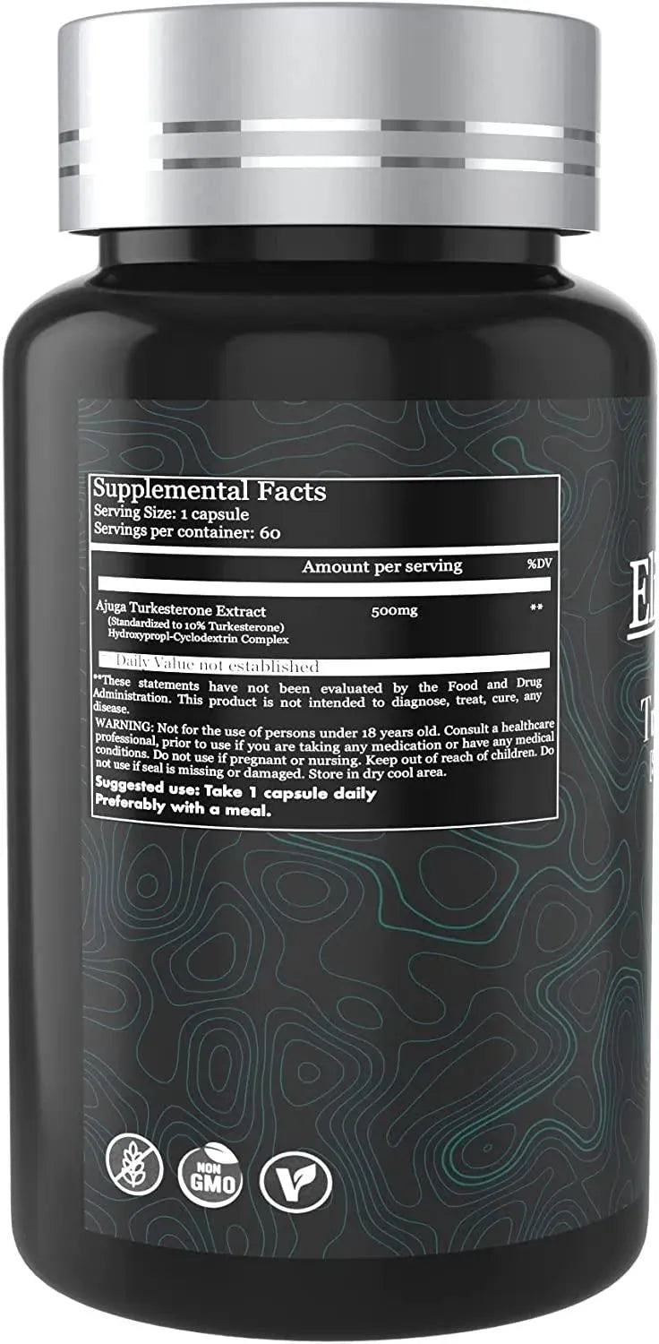 ELITE ALPHA LABS - Elite Alpha Labs Turkesterone Standardized 10% 500Mg. 60 Capsulas - The Red Vitamin MX - Suplementos Alimenticios - {{ shop.shopifyCountryName }}