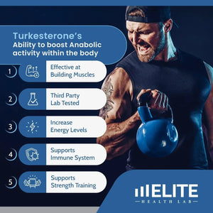 ELITE HEALTH LAB - Elite Health Lab Turkesterone Supplement 610Mg. 30 Capsulas - The Red Vitamin MX - Suplementos Alimenticios - {{ shop.shopifyCountryName }}