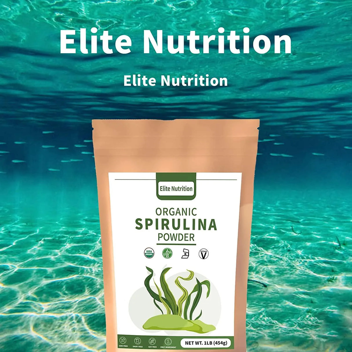 ELITE NUTRITION - Elite Nutrient Organic Spirulina Powder 240Gr. - The Red Vitamin MX - Suplementos Alimenticios - {{ shop.shopifyCountryName }}