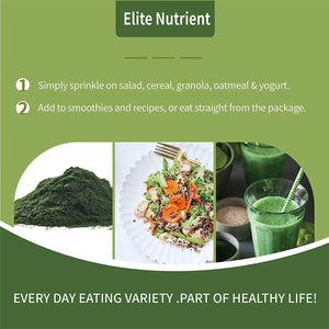 ELITE NUTRITION - Elite Nutrient Organic Spirulina Powder 240Gr. - The Red Vitamin MX - Suplementos Alimenticios - {{ shop.shopifyCountryName }}