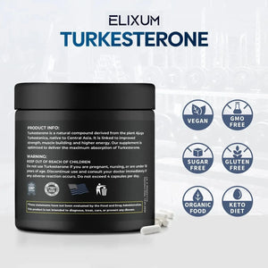 ELIXUM - Elixum Turkesterone 1200Mg. 90 Capsulas - The Red Vitamin MX - Suplementos Alimenticios - {{ shop.shopifyCountryName }}