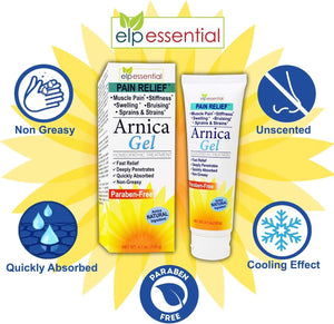 ELP ESSENTIAL - ELP ESSENTIAL Arnica Montana Pain Relief Gel 4.1 Oz. - The Red Vitamin MX - Suplementos Alimenticios - {{ shop.shopifyCountryName }}