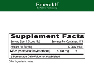 EMERALD LABS - EMERALD LABS MSM Powder 4,000Mg. 454Gr. - The Red Vitamin MX - Suplementos Alimenticios - {{ shop.shopifyCountryName }}