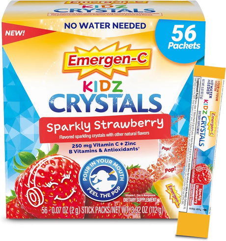 EMERGEN-C - Emergen-C Kidz Crystals On-the-Go 56 Paquetes - The Red Vitamin MX - Suplementos Alimenticios - {{ shop.shopifyCountryName }}