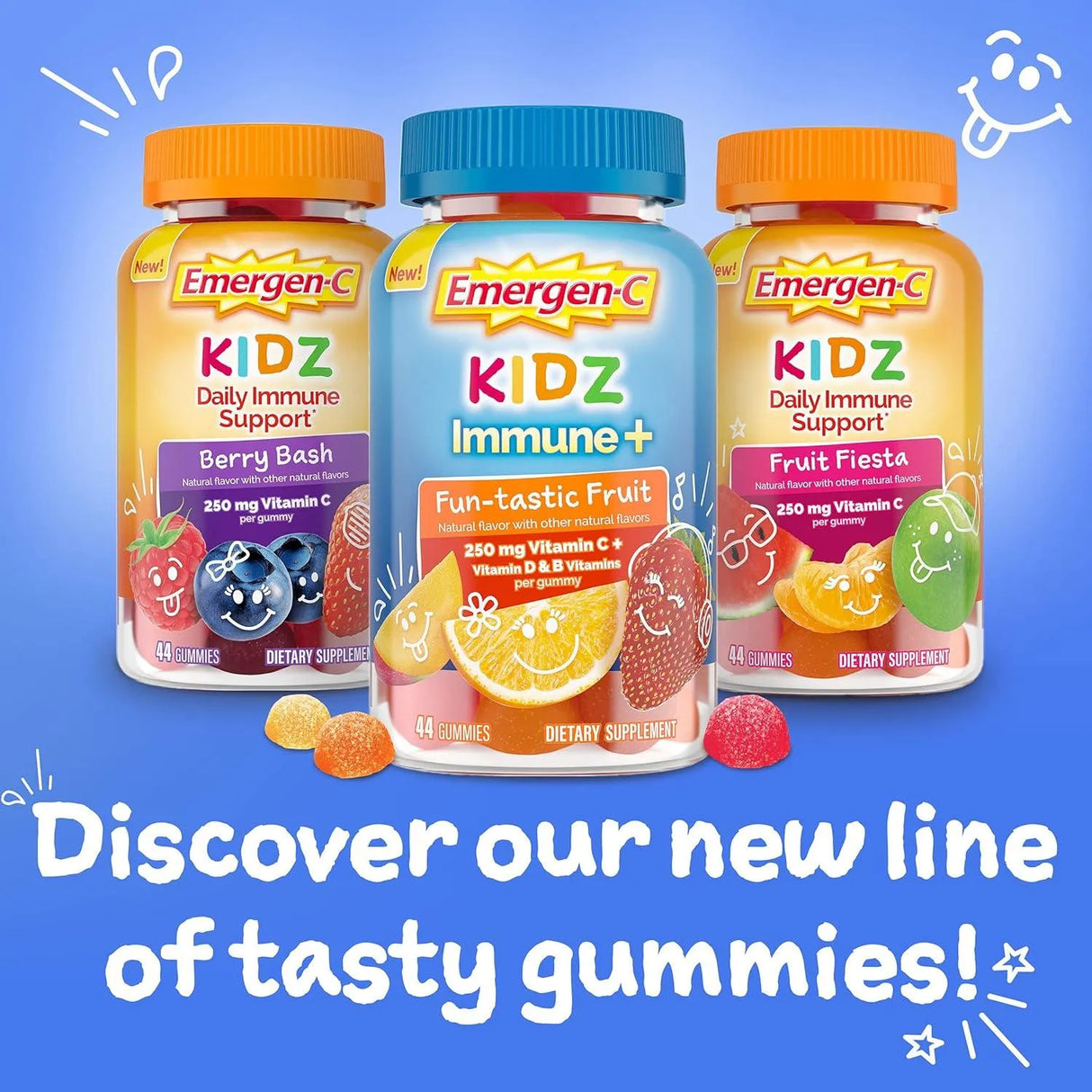 EMERGEN-C - Emergen-C Kidz Immune+ 22 Gomitas - The Red Vitamin MX - Suplementos Alimenticios - {{ shop.shopifyCountryName }}