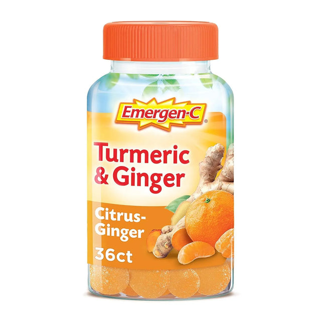 EMERGEN-C - Emergen-C Turmeric and Ginger Gummies Citrus 36 Gomitas - The Red Vitamin MX - Suplementos Alimenticios - {{ shop.shopifyCountryName }}