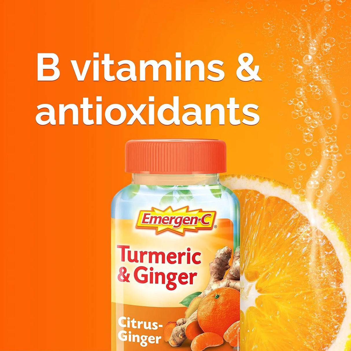 EMERGEN-C - Emergen-C Turmeric and Ginger Gummies Citrus 36 Gomitas - The Red Vitamin MX - Suplementos Alimenticios - {{ shop.shopifyCountryName }}