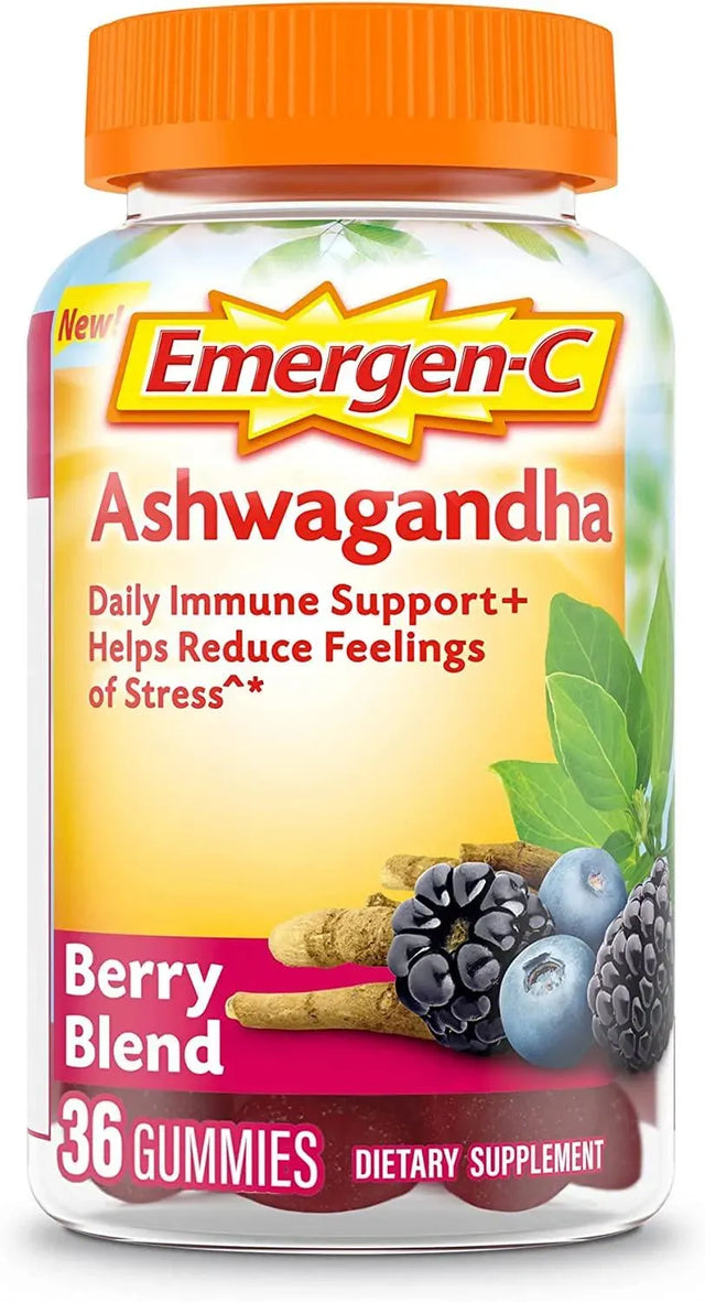 EMERGEN-C - Emergen-C Vitamin C and Ashwagandha Gummies 36 Gomitas - The Red Vitamin MX - Suplementos Alimenticios - {{ shop.shopifyCountryName }}