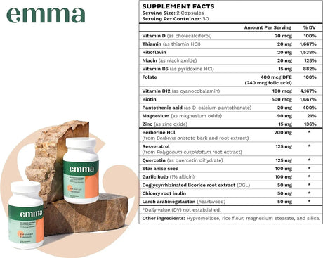 EMMA - Emma Gut Health 60 Capsulas - The Red Vitamin MX - Suplementos Alimenticios - {{ shop.shopifyCountryName }}