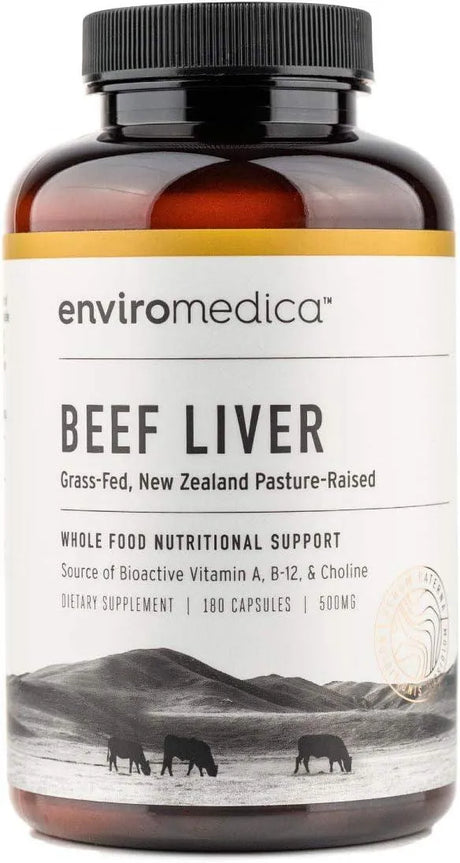 ENVIROMEDICA - Enviromedica Freeze Dried Beef Liver 180 Capsulas - The Red Vitamin MX - Suplementos Alimenticios - {{ shop.shopifyCountryName }}