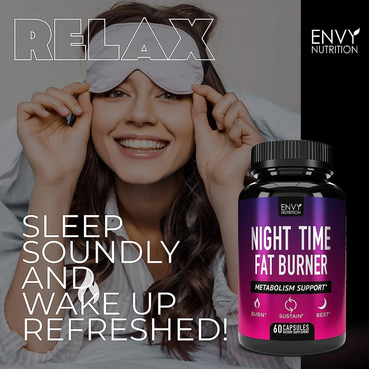 ENVY NUTRITION - Envy Nutrition Night Time Fat Burner 60 Capsulas - The Red Vitamin MX - Suplementos Alimenticios - {{ shop.shopifyCountryName }}