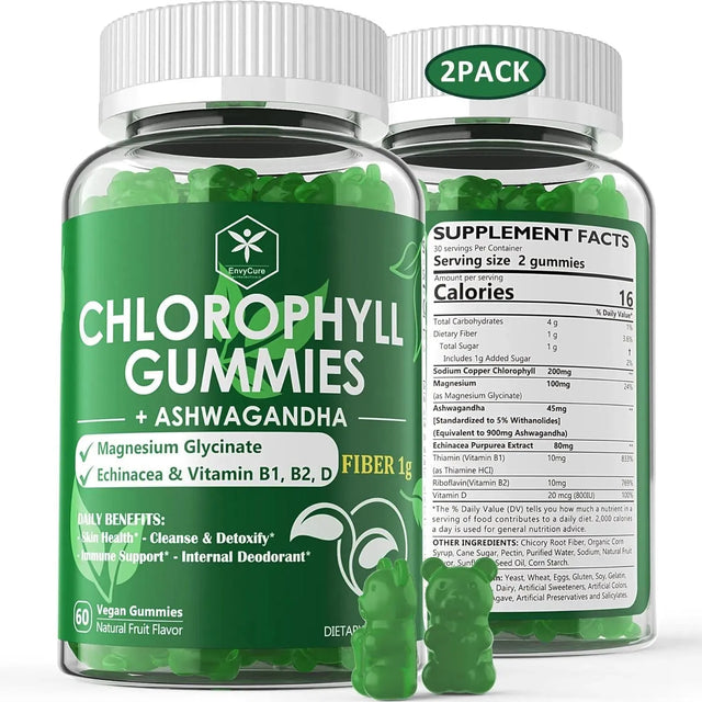 ENVYCURE - EnvyCure Chlorophyll Gummies 200Mg. 60 Gomitas 2 Pack - The Red Vitamin MX - Suplementos Alimenticios - {{ shop.shopifyCountryName }}