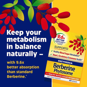 ENZYMEDICA - Enzymedica Berberine Phytosome 60 Capsulas - The Red Vitamin MX - Suplementos Alimenticios - {{ shop.shopifyCountryName }}