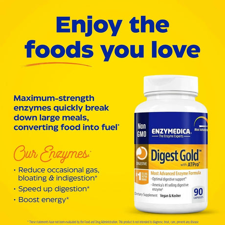 ENZYMEDICA - Enzymedica Digest Gold + ATPro 90 Capsulas - The Red Vitamin MX - Suplementos Alimenticios - {{ shop.shopifyCountryName }}