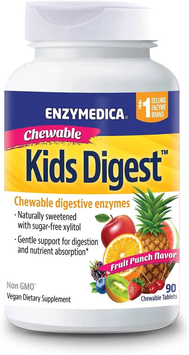 ENZYMEDICA - Enzymedica Kids Digest 90 Tabletas Masticables - The Red Vitamin MX - Suplementos Alimenticios - {{ shop.shopifyCountryName }}