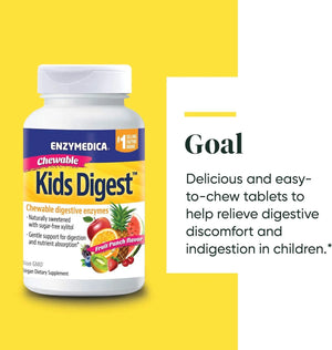 ENZYMEDICA - Enzymedica Kids Digest 90 Tabletas Masticables - The Red Vitamin MX - Suplementos Alimenticios - {{ shop.shopifyCountryName }}