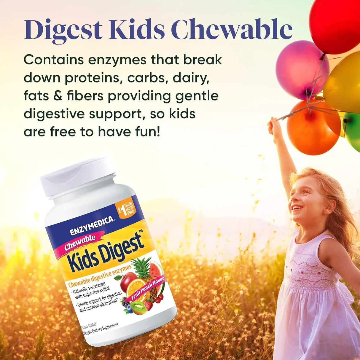 ENZYMEDICA - Enzymedica Kids Digest 90 Tabletas Masticables - The Red Vitamin MX - Suplementos Alimenticios - {{ shop.shopifyCountryName }}