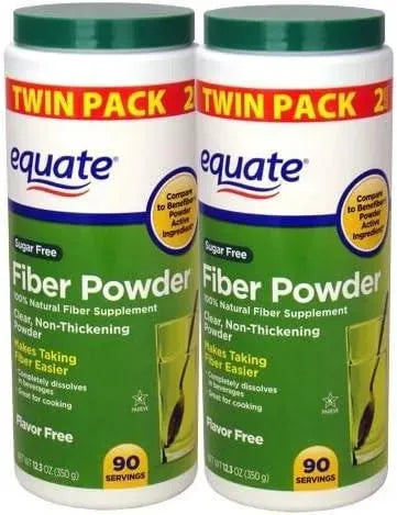 EQUATE - Equate Sugar-Free Fiber Powder 90 Servicios 350Gr. 2 Pack - The Red Vitamin MX - Suplementos Alimenticios - {{ shop.shopifyCountryName }}