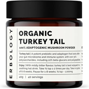 ERBOLOGY - Erbology Organic Turkey Tail Mushroom Powder 40 Servicios 40Gr. - The Red Vitamin MX - Suplementos Alimenticios - {{ shop.shopifyCountryName }}