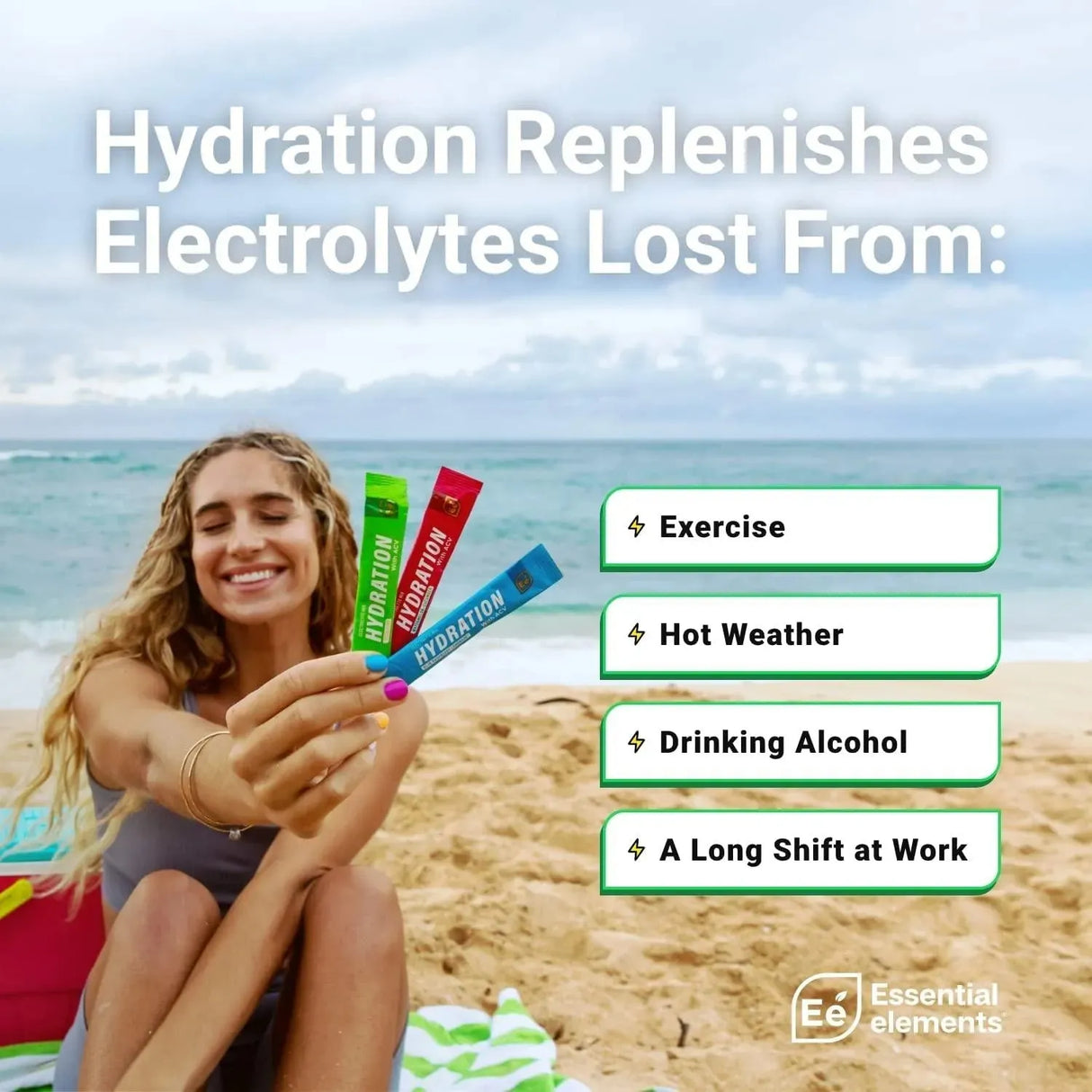 ESSENTIAL ELEMENTS - Essential Elements Hydration Powder Packets Variety Pack 24 Paquetes - The Red Vitamin MX - Suplementos Alimenticios - {{ shop.shopifyCountryName }}