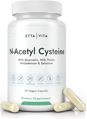 ETTA VITA - Etta Vita NAC Supplement N-Acetyl Cysteine 600Mg. 60 Capsulas - The Red Vitamin MX - Suplementos Alimenticios - {{ shop.shopifyCountryName }}