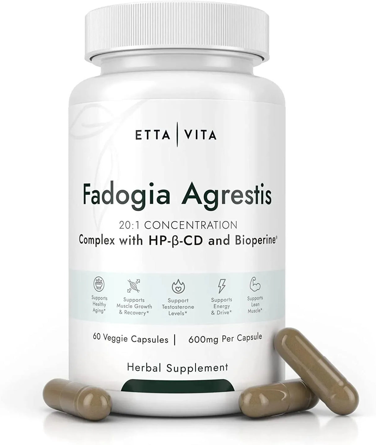 ETTA VITA - Etta Vita Organic Fadogia Agrestis 600Mg. 60 Capsulas - The Red Vitamin MX - Suplementos Alimenticios - {{ shop.shopifyCountryName }}