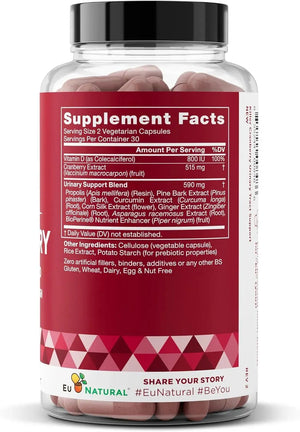 EU NATURAL - Eu Natural 9-In-1 Killer Cranberry Pills for Women 60 Capsulas - The Red Vitamin MX - Suplementos Alimenticios - {{ shop.shopifyCountryName }}