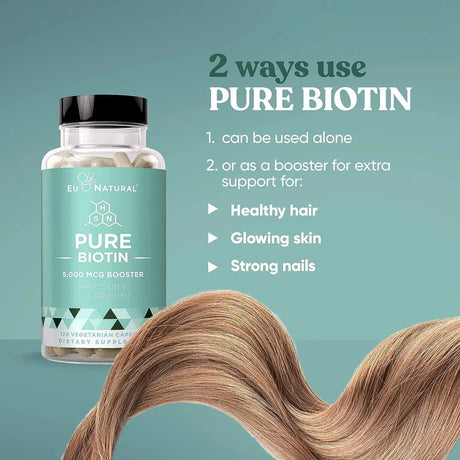 EU NATURAL - Eu Natural Biotin 5000 mcg 120 Capsulas Blandas - The Red Vitamin MX - Suplementos Alimenticios - {{ shop.shopifyCountryName }}