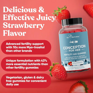 EU NATURAL - Eu Natural Conception for Her Fertility Gummies 75 Gomitas - The Red Vitamin MX - Suplementos Alimenticios - {{ shop.shopifyCountryName }}