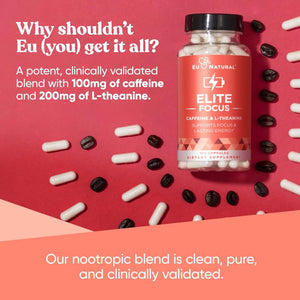 EU NATURAL - Eu Natural Elite Caffeine Pills with L-Theanine 120 Capsulas Blandas - The Red Vitamin MX - Suplementos Alimenticios - {{ shop.shopifyCountryName }}