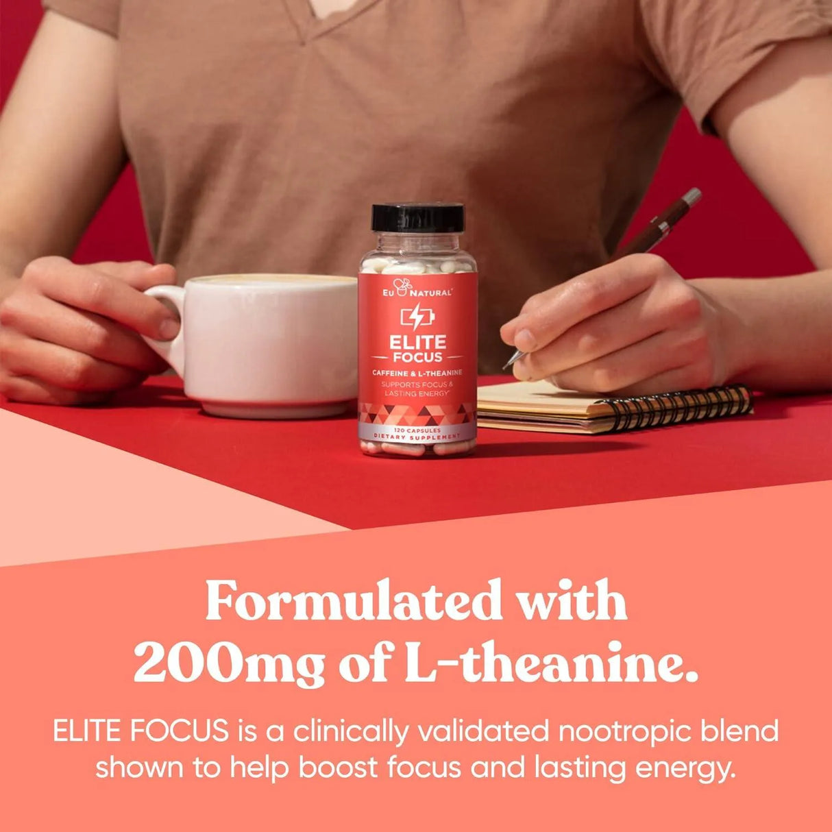 EU NATURAL - Eu Natural Elite Caffeine Pills with L-Theanine 120 Capsulas Blandas - The Red Vitamin MX - Suplementos Alimenticios - {{ shop.shopifyCountryName }}