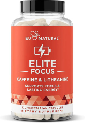 EU NATURAL - Eu Natural Elite Caffeine with L-Theanine 120 Capsulas - The Red Vitamin MX - Suplementos Alimenticios - {{ shop.shopifyCountryName }}