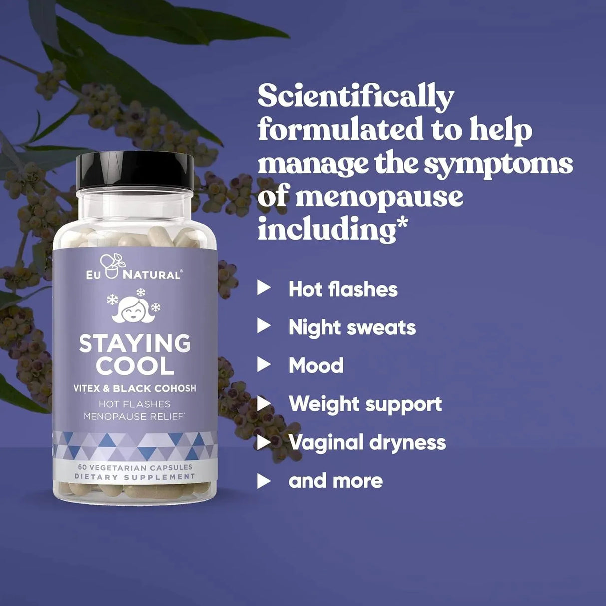 EU NATURAL - Eu Natural Staying Cool Menopause Supplements for Women 60 Capsulas Blandas - The Red Vitamin MX - Suplementos Alimenticios - {{ shop.shopifyCountryName }}