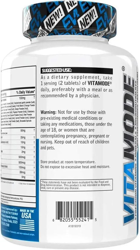 EVLUTION - EVL Advanced Daily Multivitamin for Men 120 Tabletas - The Red Vitamin MX - Suplementos Alimenticios - {{ shop.shopifyCountryName }}