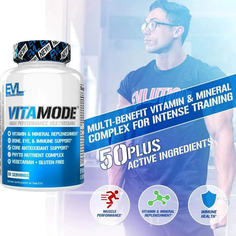 EVLUTION - EVL Advanced Daily Multivitamin for Men 60 Tabletas - The Red Vitamin MX - Suplementos Alimenticios - {{ shop.shopifyCountryName }}