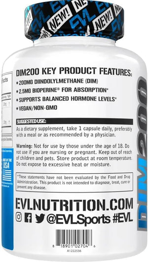 EVLUTION - EVL Diindolylmethane DIM 60 Capsulas - The Red Vitamin MX - Suplementos Alimenticios - {{ shop.shopifyCountryName }}