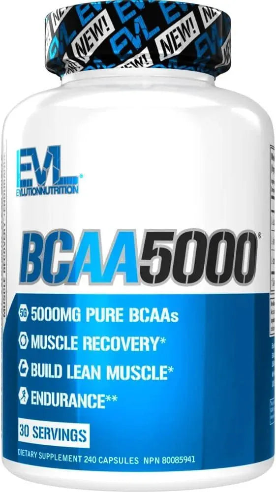 EVLUTION - Evlution BCAA5000 Amino Acids 240 Capsulas - The Red Vitamin MX - Suplementos Alimenticios - {{ shop.shopifyCountryName }}