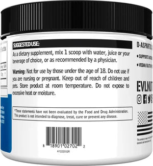 EVLUTION - Evlution D Aspartic Acid Testosterone Booster for Men 94Gr. - The Red Vitamin MX - Suplementos Alimenticios - {{ shop.shopifyCountryName }}